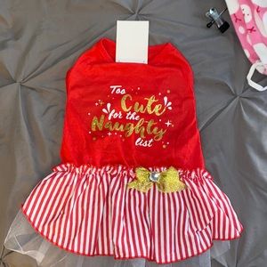 Holiday dress for your pet size large